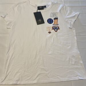 New Genuine Harley Davidson Motorclothes Women’s Whit T Shirt XL